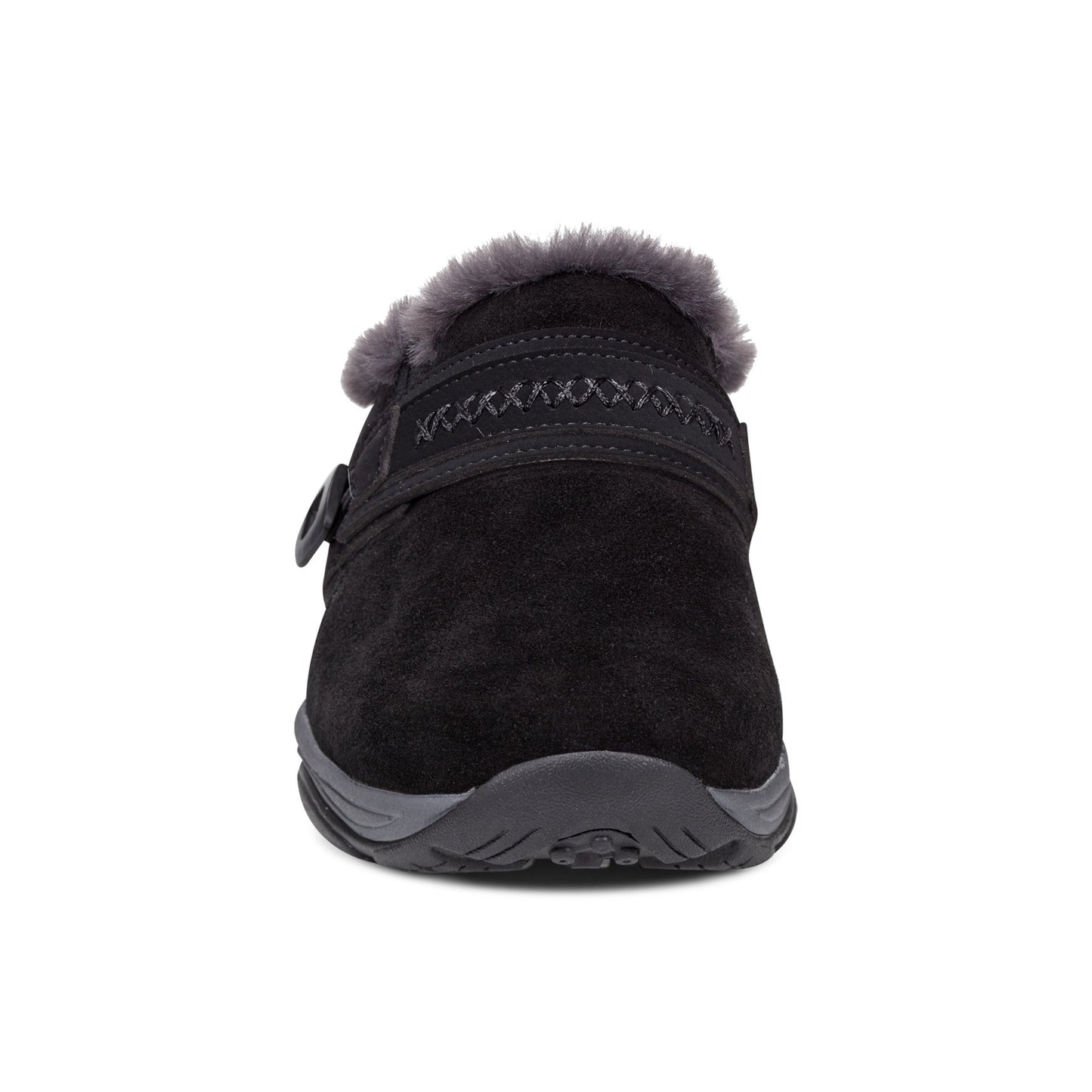 Easy Spirit Elinn Casual Clogs - Black Suede