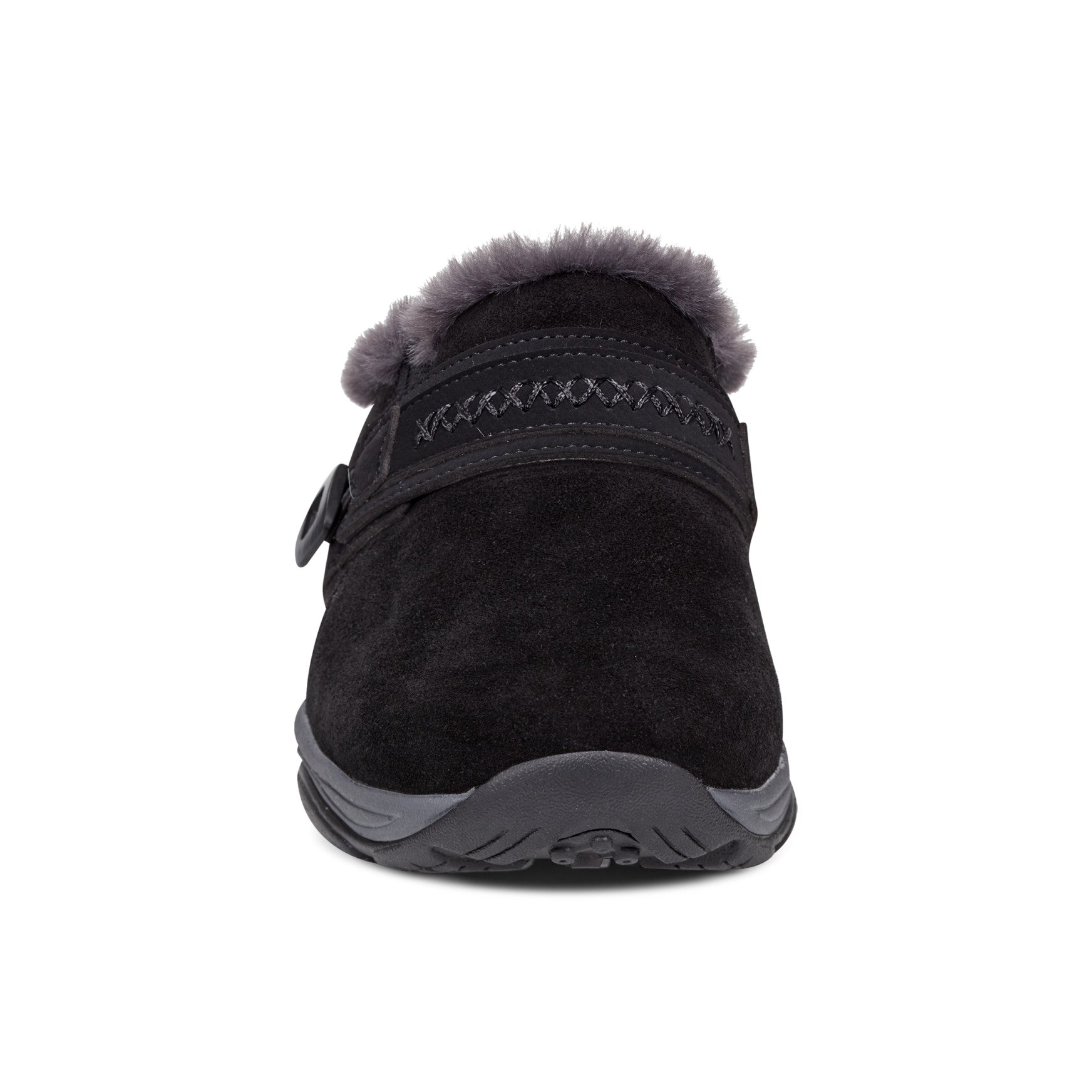Easy Spirit Elinn Casual Clogs - Black Suede