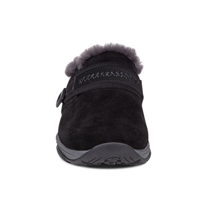 Easy Spirit Elinn Casual Clogs - Black Suede