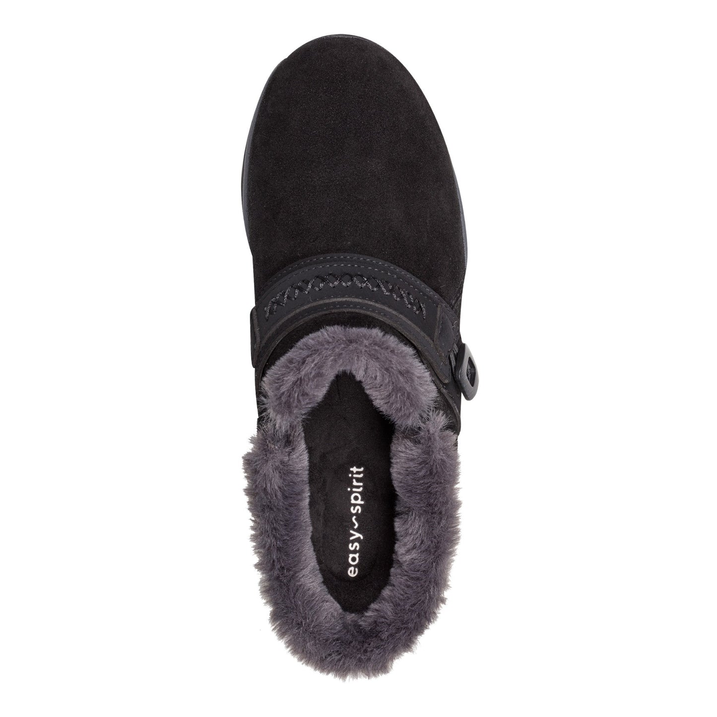 Easy Spirit Elinn Casual Clogs - Black Suede