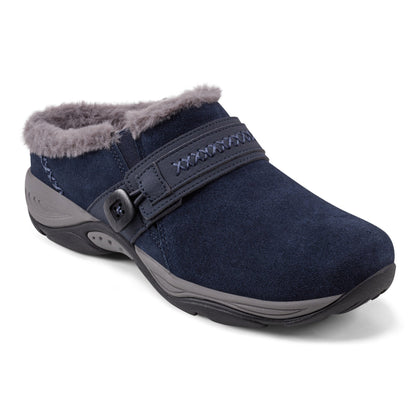 Easy Spirit Elinn Casual Clogs - Navy Suede