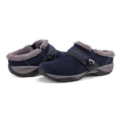 Easy Spirit Elinn Casual Clogs - Navy Suede