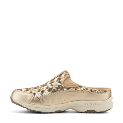 Easy Spirit Traveltime Clogs - Gold Sequin