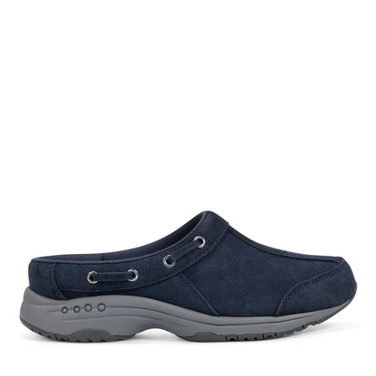 Easy Spirit Travelport Clogs - Dark Blue Suede