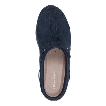 Easy Spirit Travelport Clogs - Dark Blue Suede