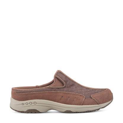 Easy Spirit Traveltime Clogs - Taupe Velour Suede