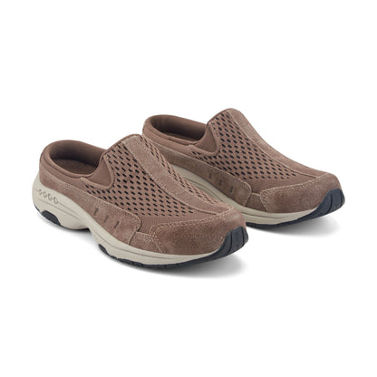 Easy Spirit Traveltime Clogs - Taupe Mesh