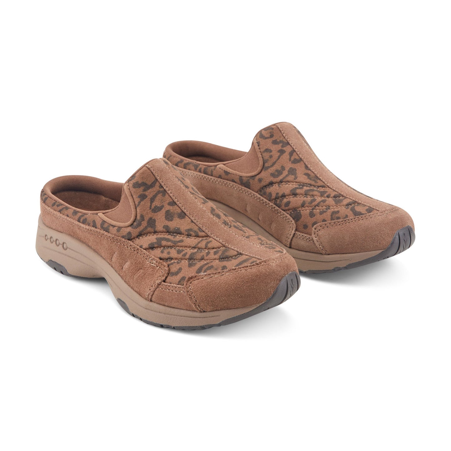 Easy Spirit Traveltime Clogs - Leopard