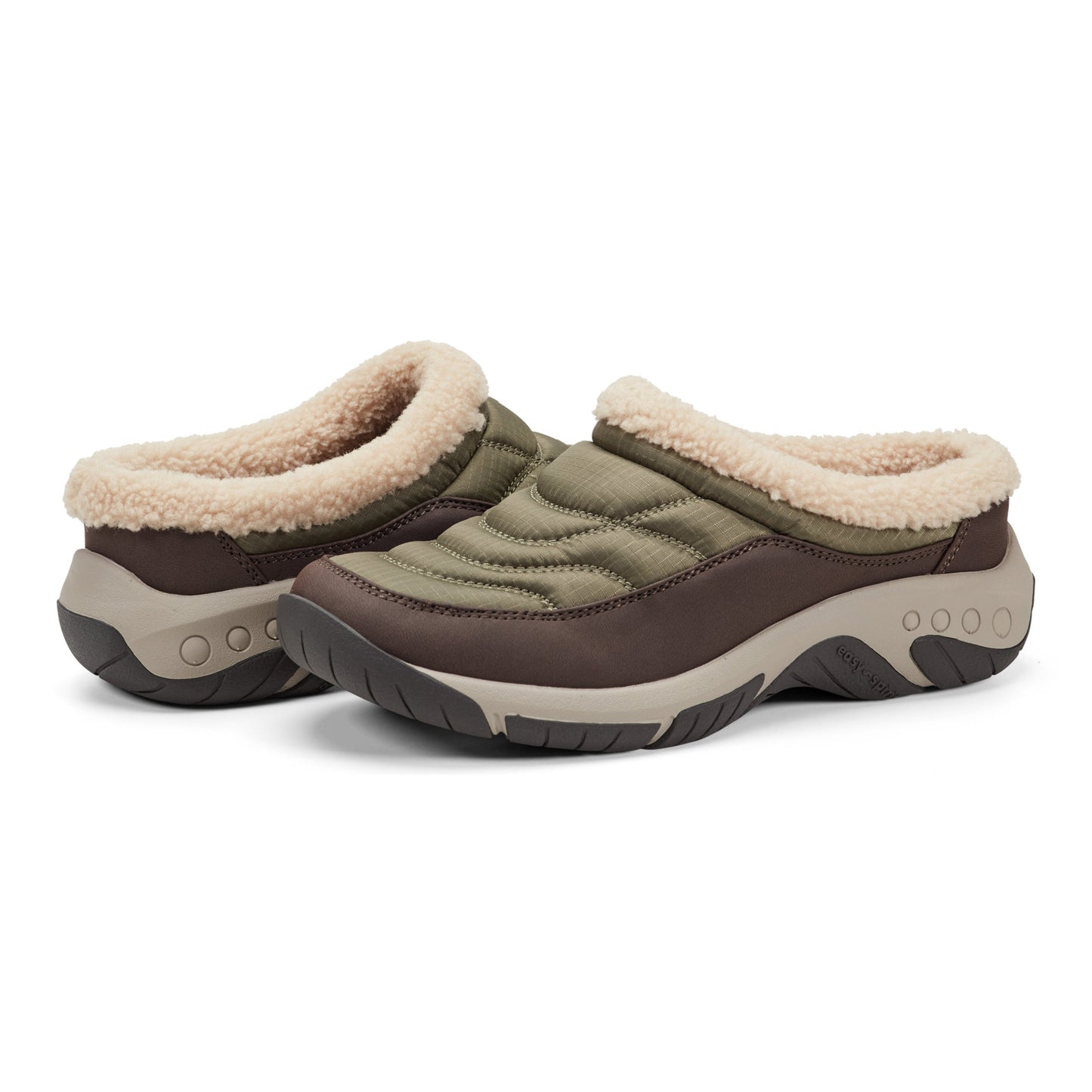 Easy Spirit Wayside Casual Clogs - Dark Green