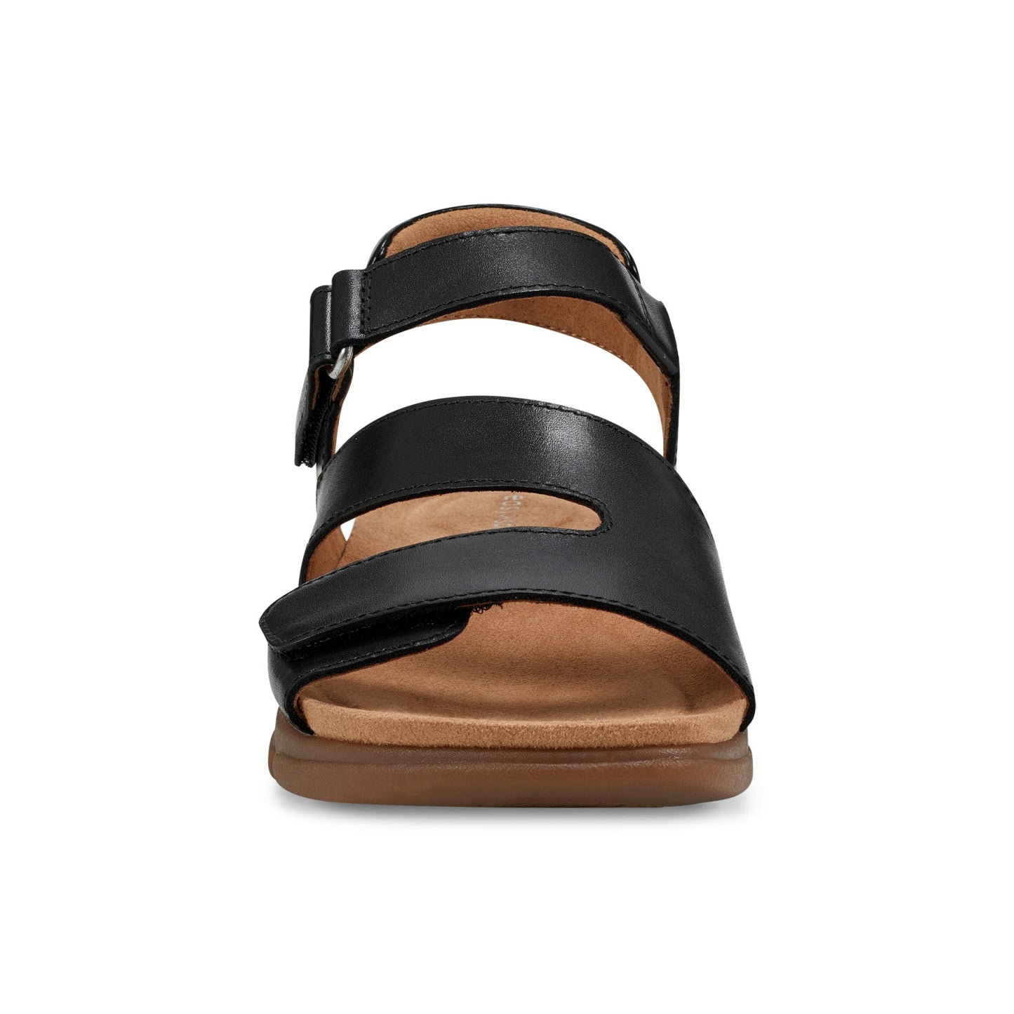 Easy Spirit Mavey Casual Sandals - Black Leather