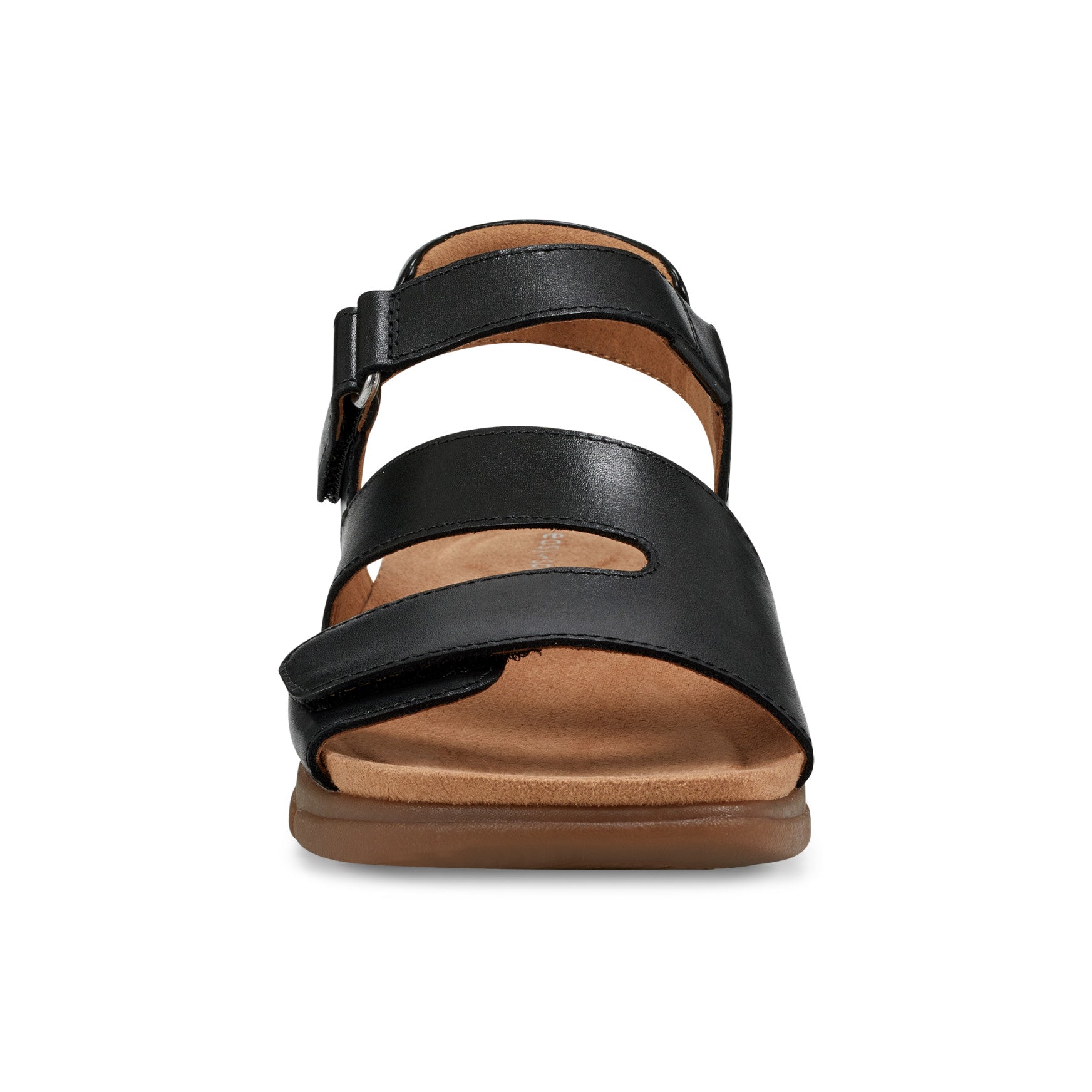 Easy Spirit Mavey Casual Sandals - Black Leather