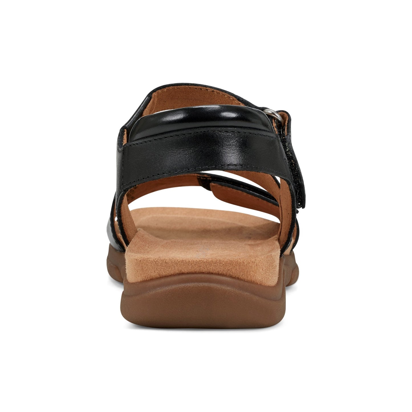 Easy Spirit Mavey Casual Sandals - Black Leather