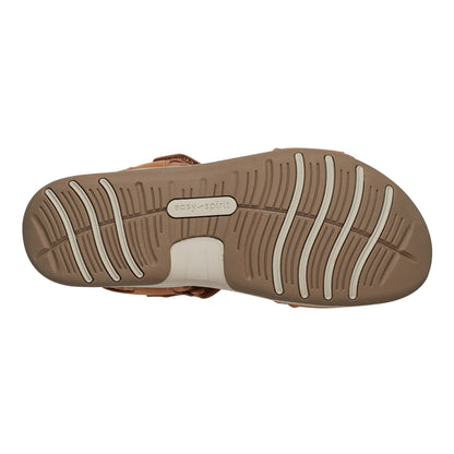 Easy Spirit Saffy Flat Sandals - Medium Brown