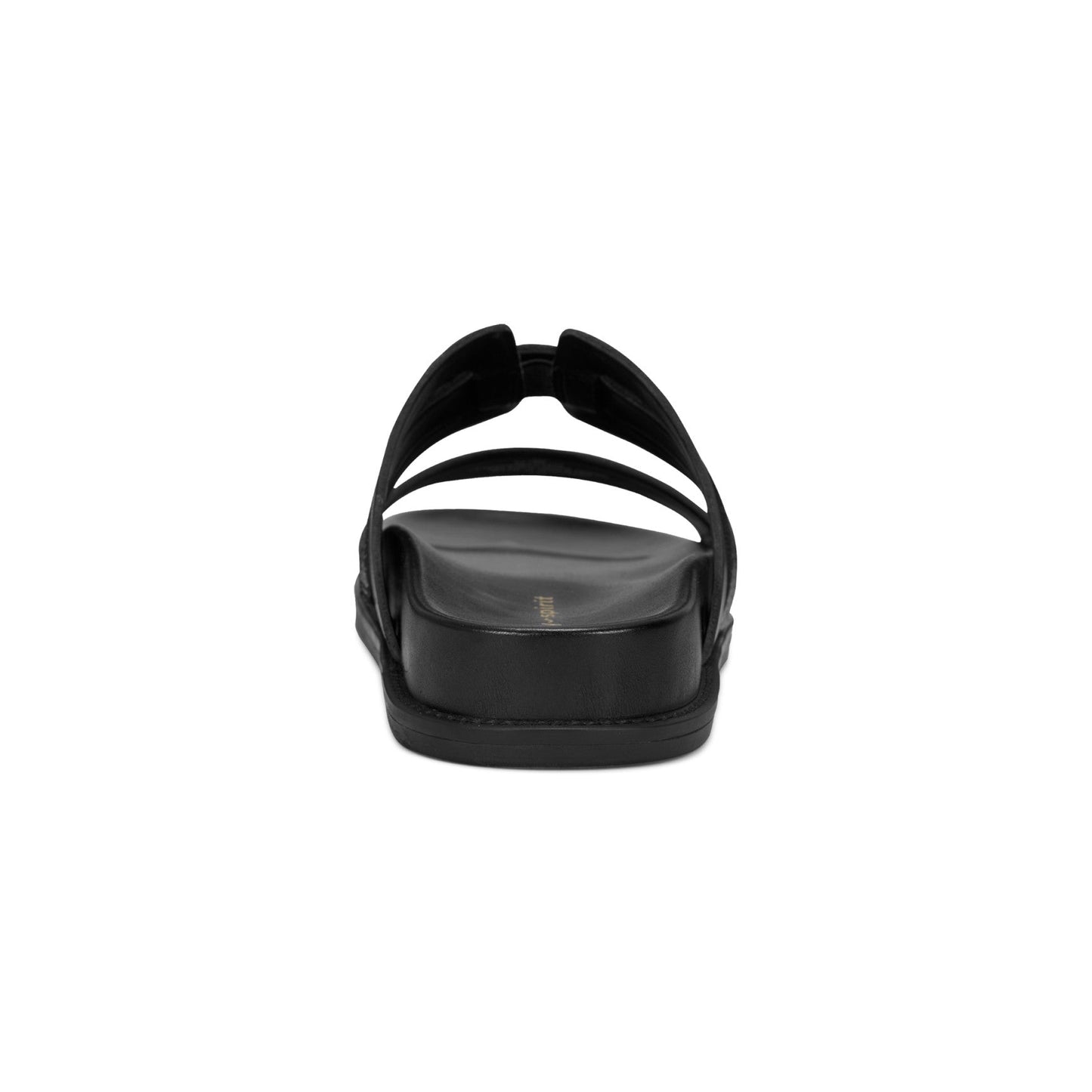 Easy Spirit Trevin Footbed Sandals - Black Leather