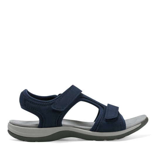 Easy Spirit Saffy Flat Sandals - Dark Blue