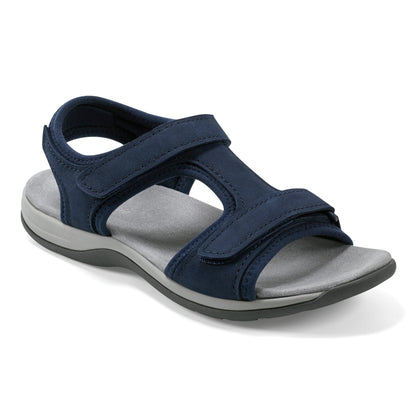 Easy Spirit Saffy Flat Sandals - Dark Blue