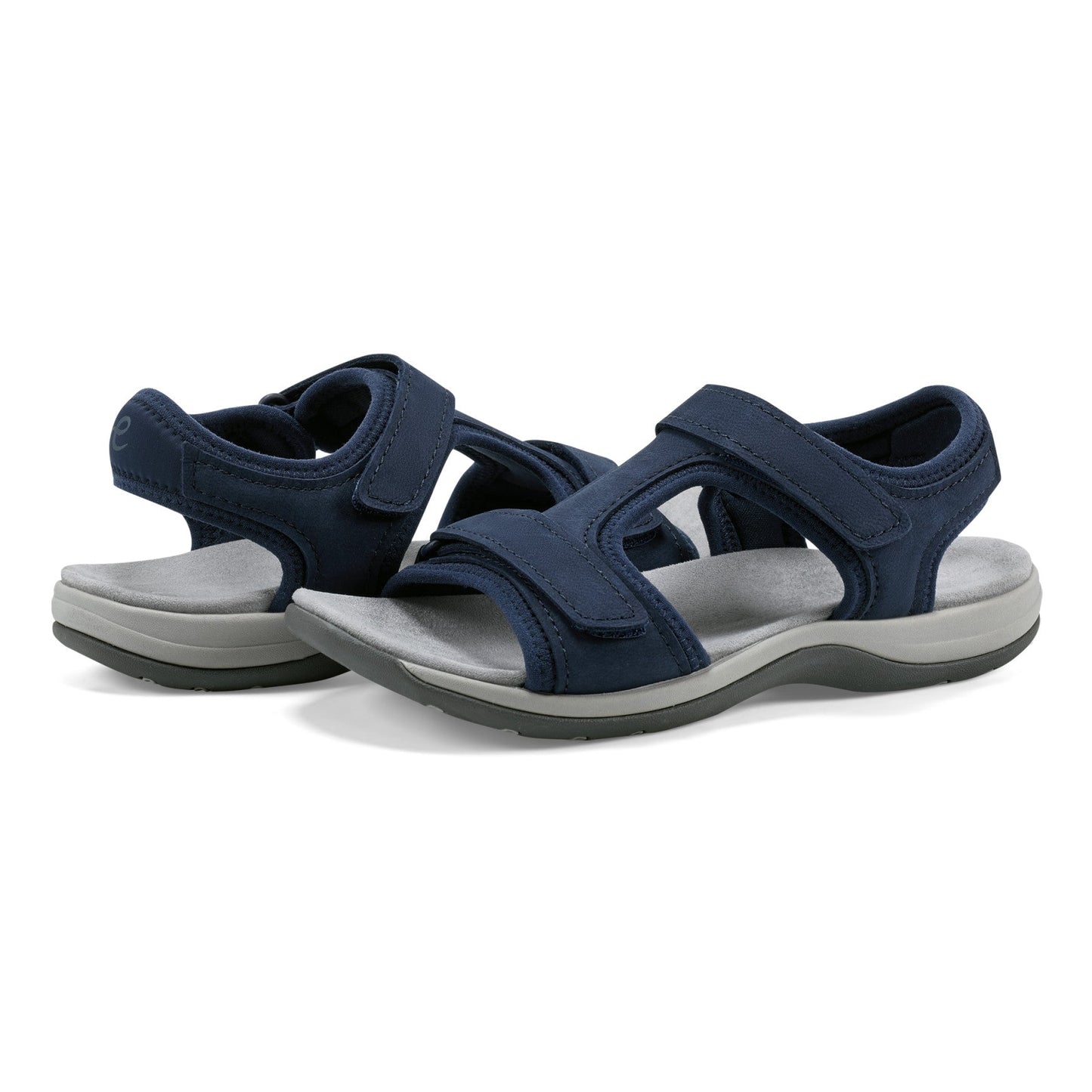 Easy Spirit Saffy Flat Sandals - Dark Blue