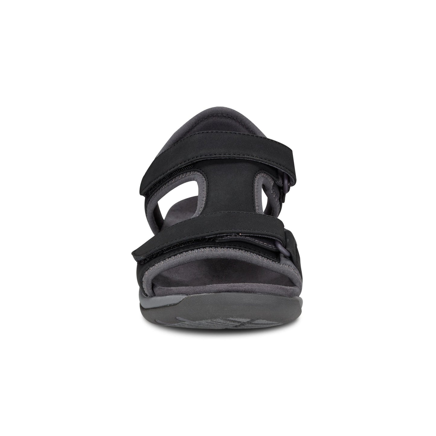 Easy Spirit Saffy Flat Sandals - Black