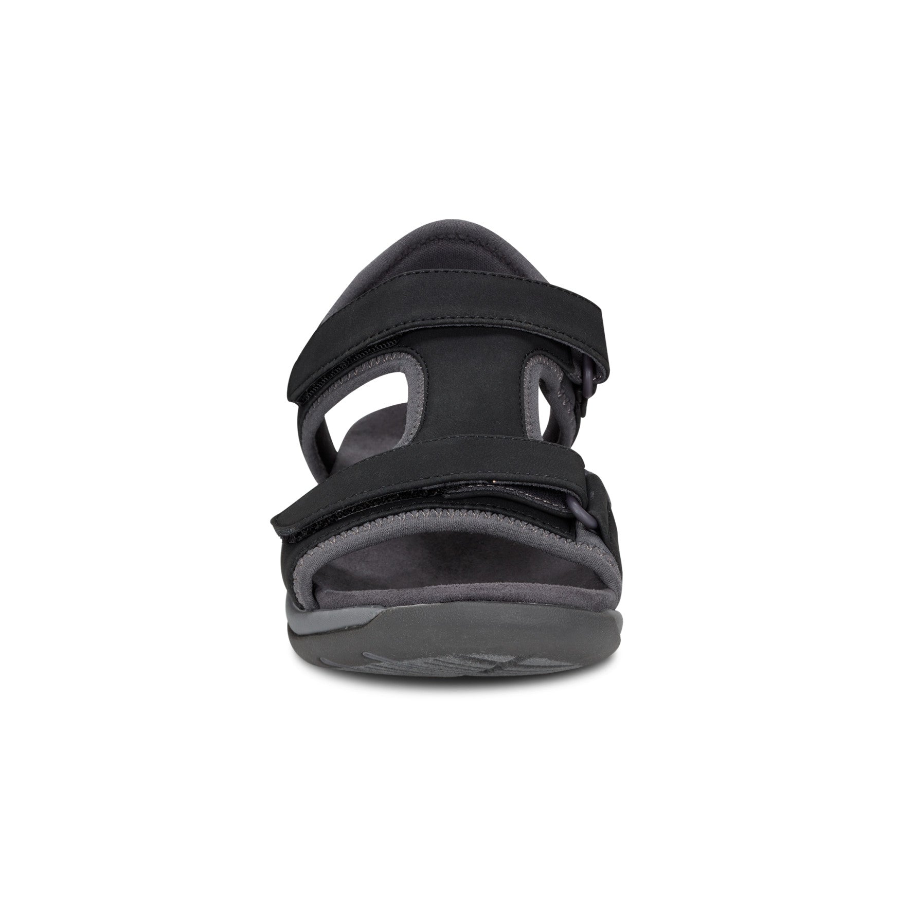 Easy Spirit Saffy Flat Sandals - Black