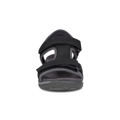 Easy Spirit Saffy Flat Sandals - Black