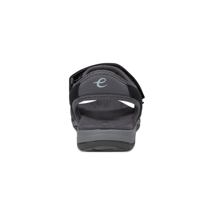 Easy Spirit Saffy Flat Sandals - Black
