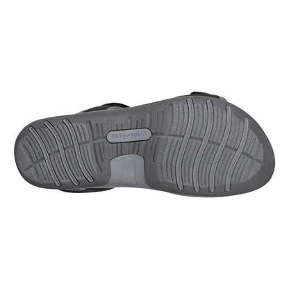 Easy Spirit Saffy Flat Sandals - Black