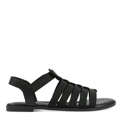 Easy Spirit Gadyi Flat Sandals - Black