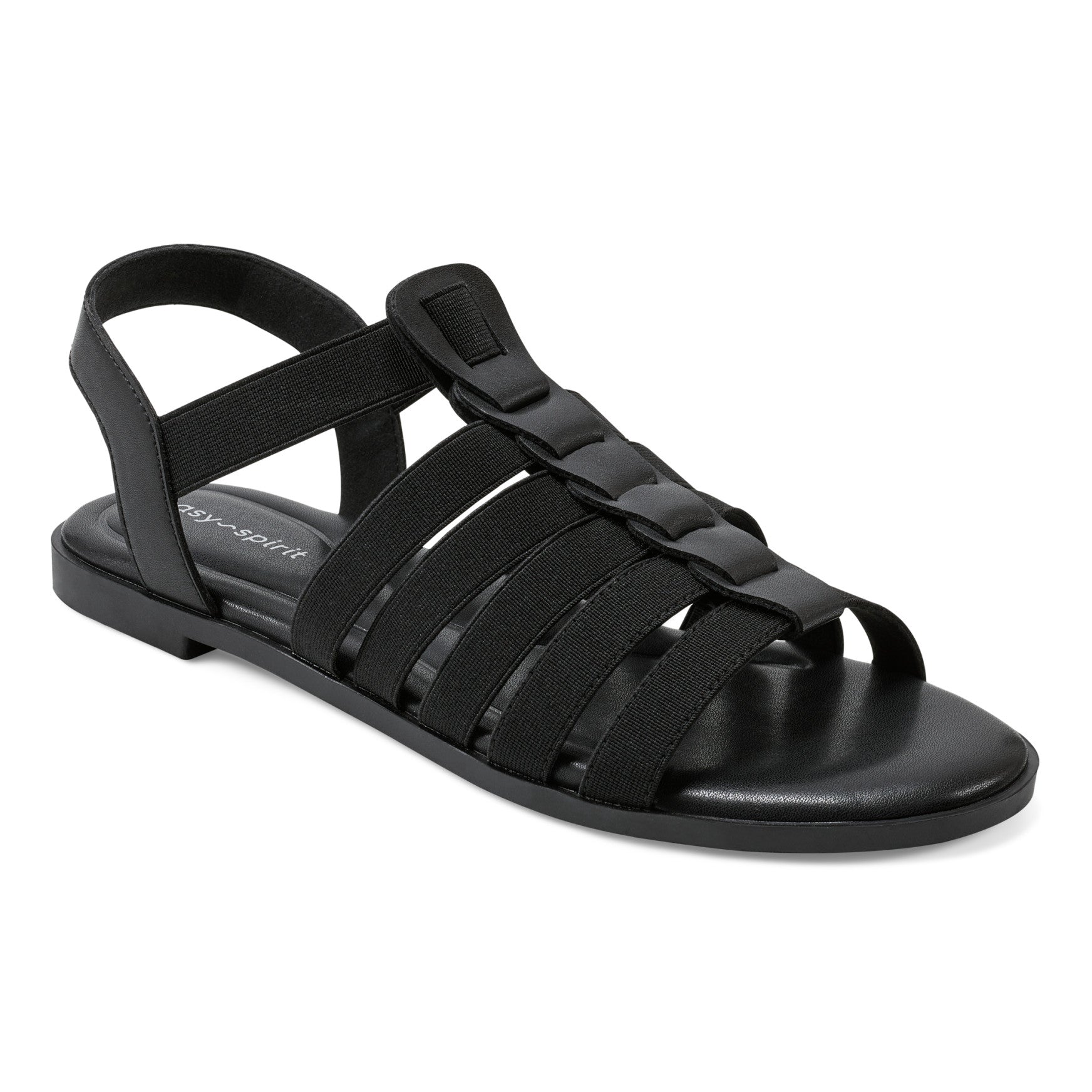 Easy Spirit Gadyi Flat Sandals - Black
