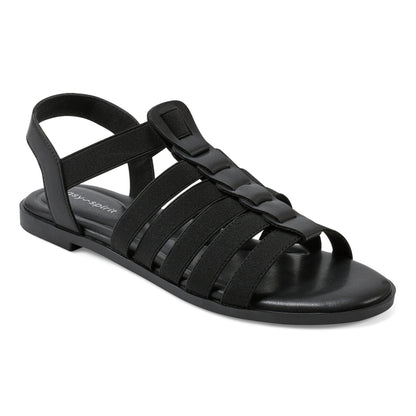 Easy Spirit Gadyi Flat Sandals - Black