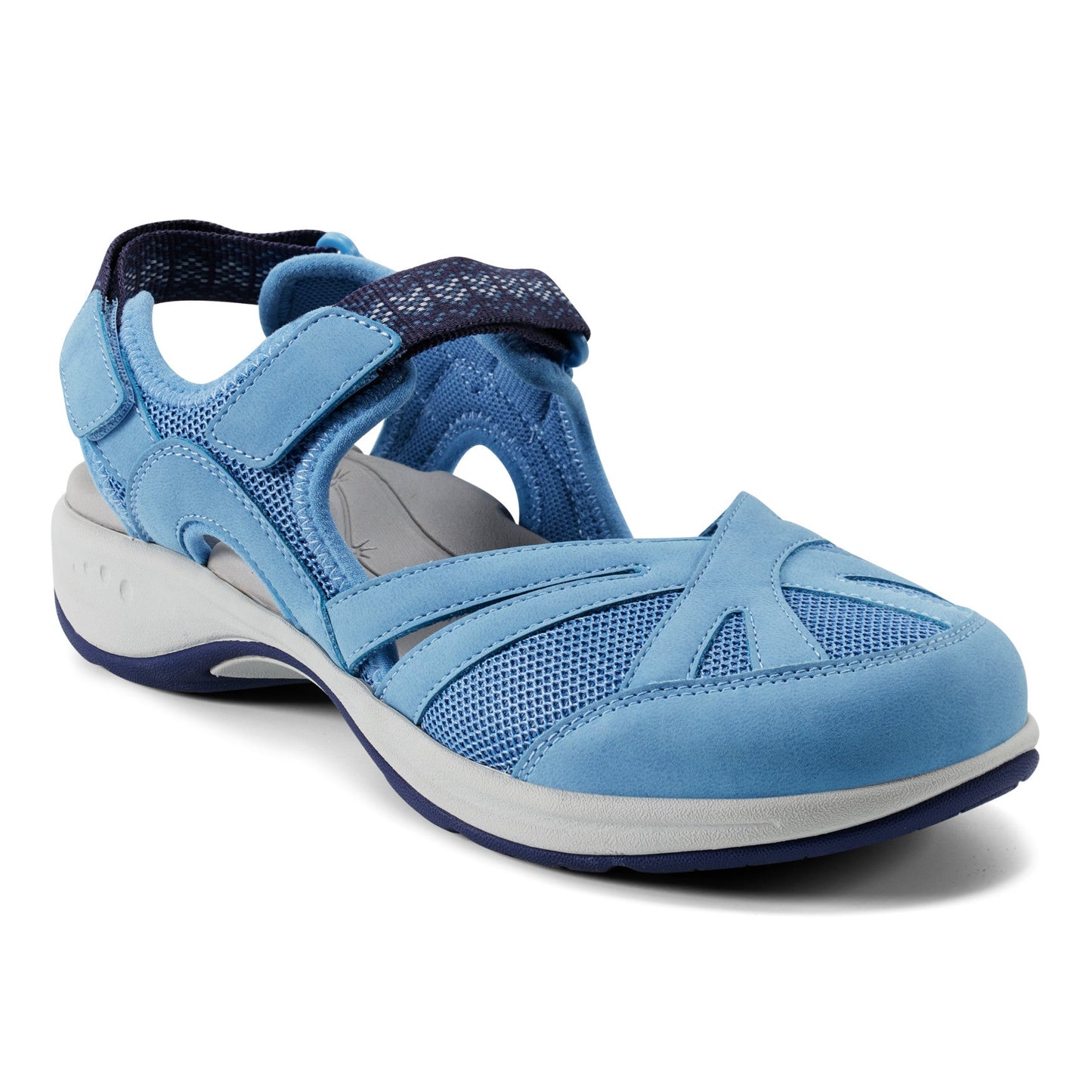 Easy Spirit Splash Flat Hiking Sandals - Medium Blue