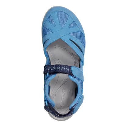 Easy Spirit Splash Flat Hiking Sandals - Medium Blue