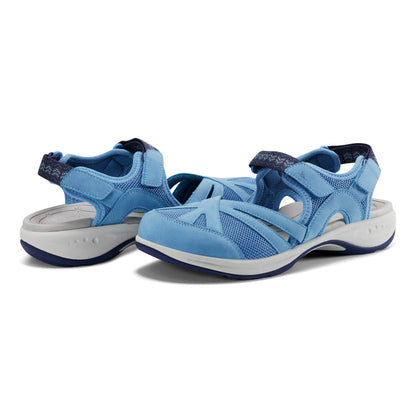 Easy Spirit Splash Flat Hiking Sandals - Medium Blue