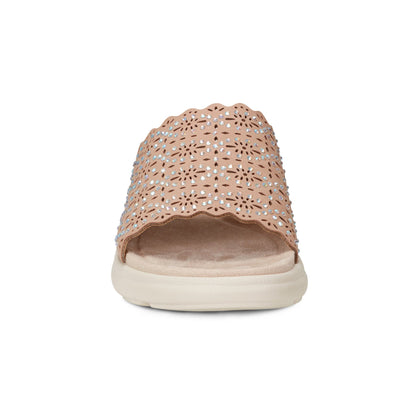 Easy Spirit Alora Slip On Sandals - Light Natural