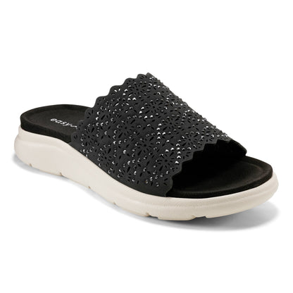 Easy Spirit Alora Slip On Sandals - Black