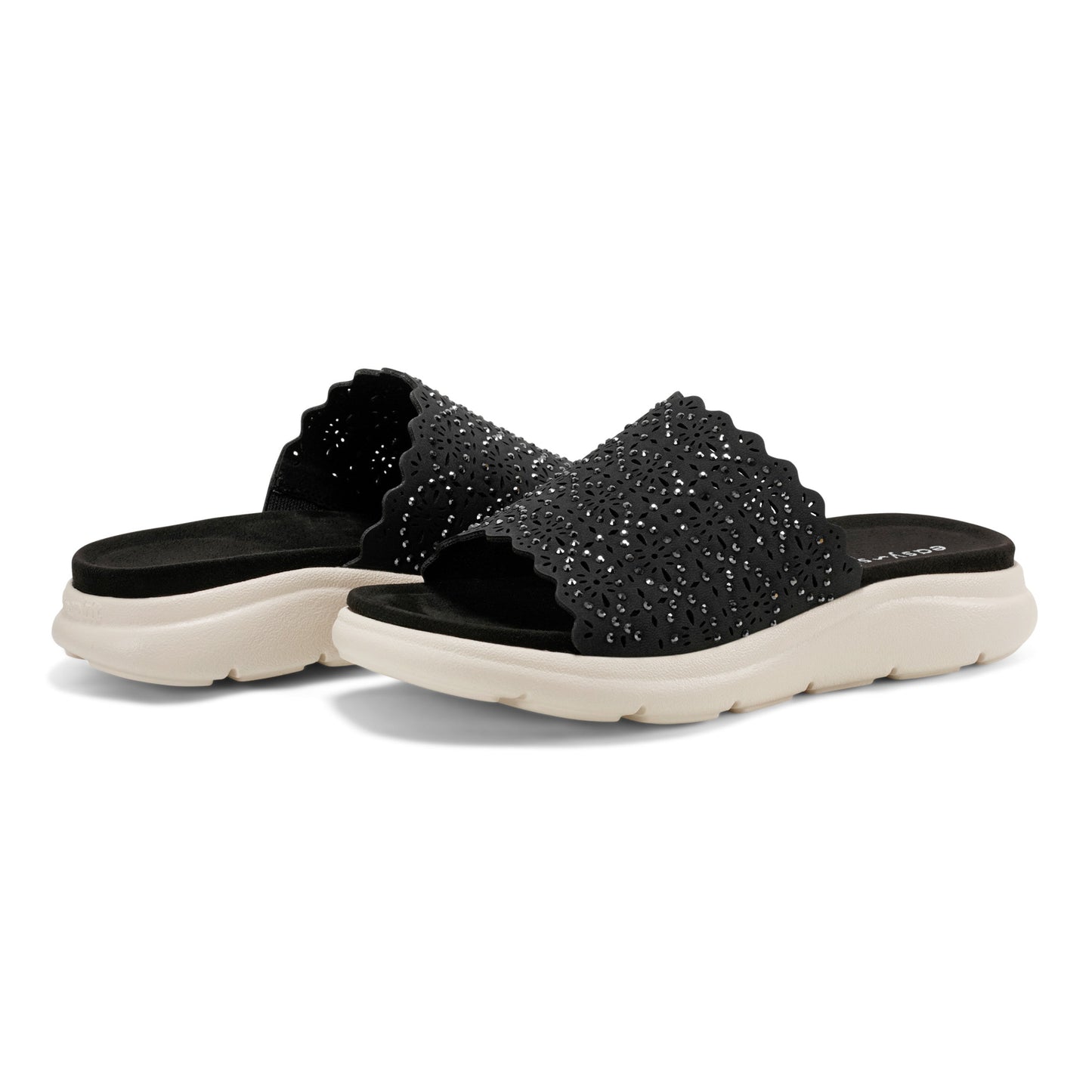 Easy Spirit Alora Slip On Sandals - Black
