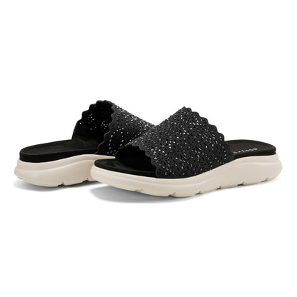 Easy Spirit Alora Slip On Sandals - Black