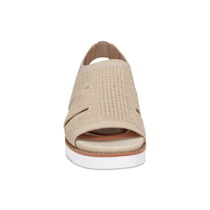 Easy Spirit Winslow Flat Sandals - Natural Leather