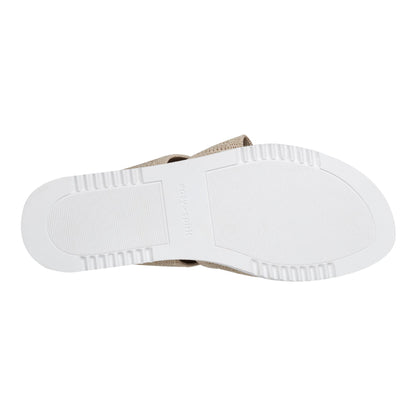 Easy Spirit Winslow Flat Sandals - Natural Leather