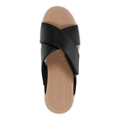 Easy Spirit Bindie Slip On Casual Sandals - Black