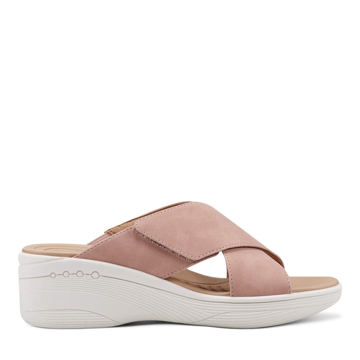 Easy Spirit Bindie Slip On Casual Sandals - Light Pink