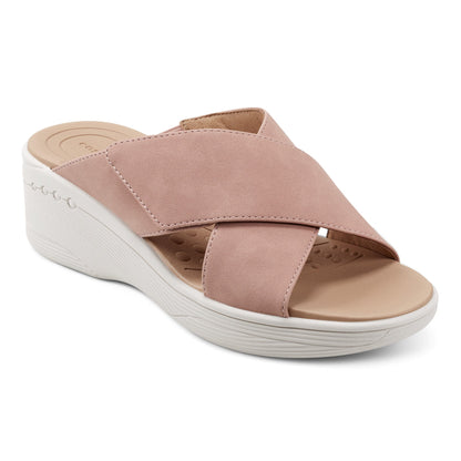 Easy Spirit Bindie Slip On Casual Sandals - Light Pink
