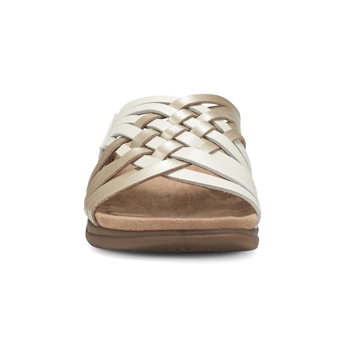 Easy Spirit Meadow Slip On Sandals - Chic Cream Pearlized