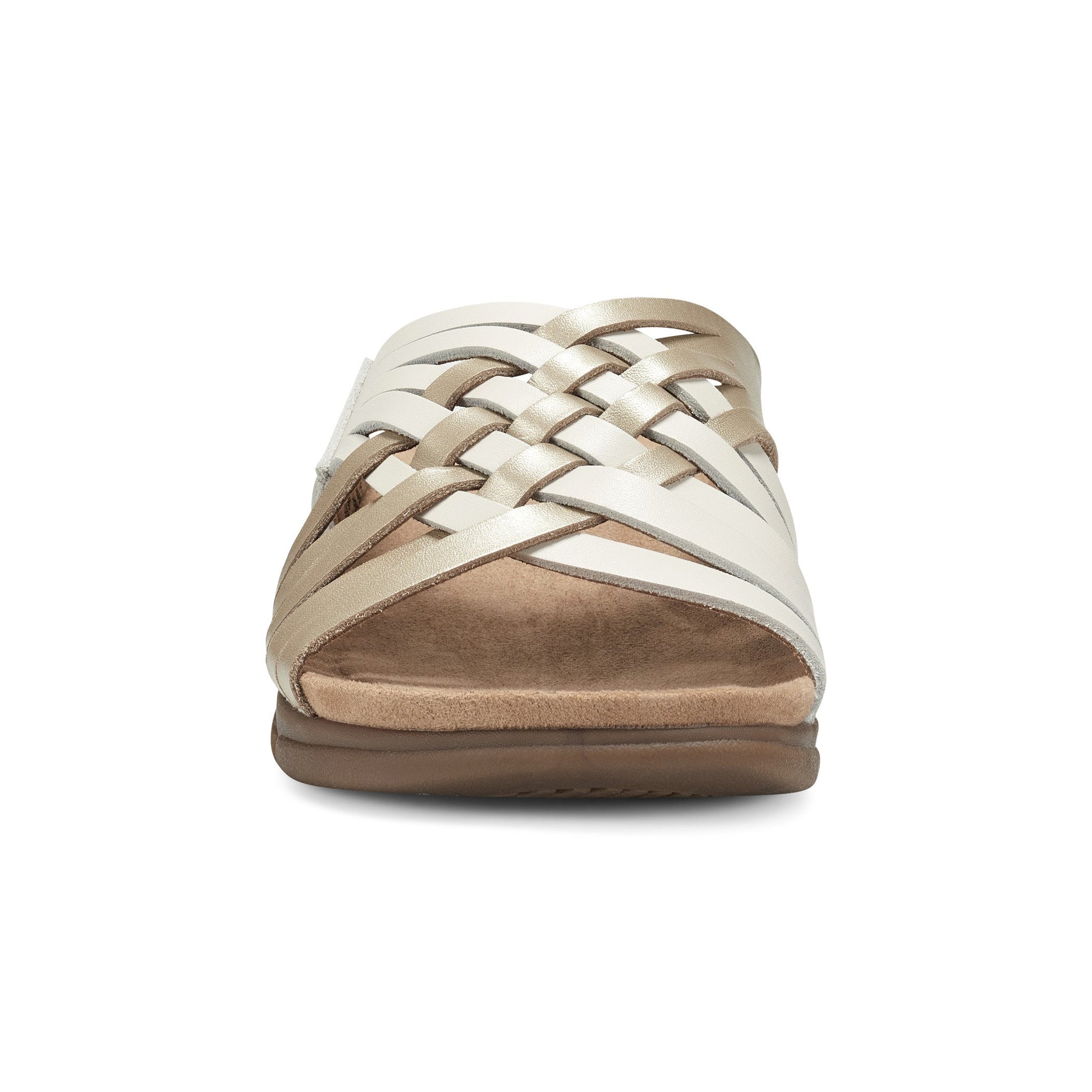 Easy Spirit Meadow Slip On Sandals - Chic Cream Pearlized
