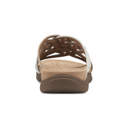 Easy Spirit Meadow Slip On Sandals - Chic Cream Pearlized