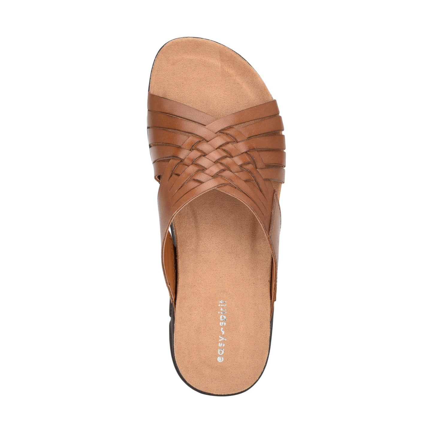 Easy Spirit Meadow Slip On Sandals - Brown Leather