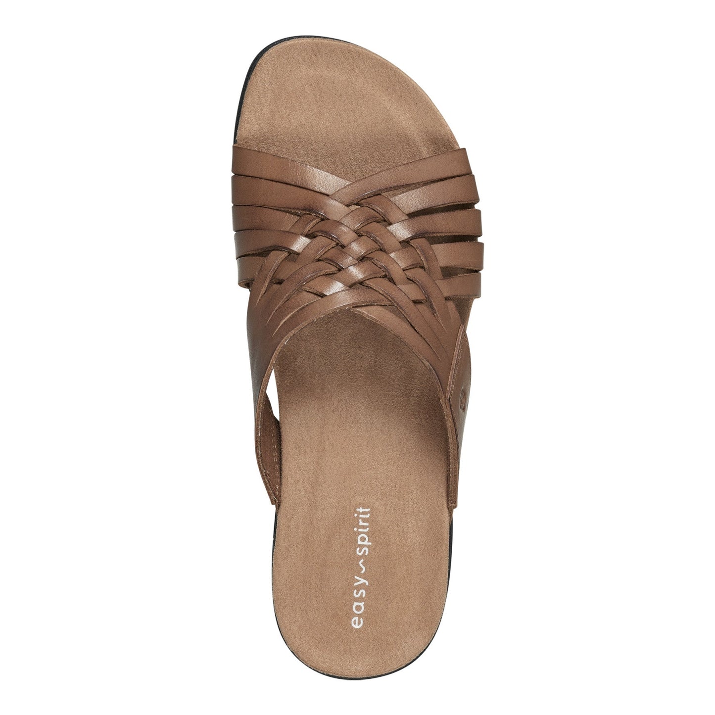 Easy Spirit Meadow Slip On Sandals - Brown Leather