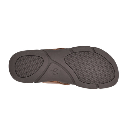Easy Spirit Meadow Slip On Sandals - Brown Leather