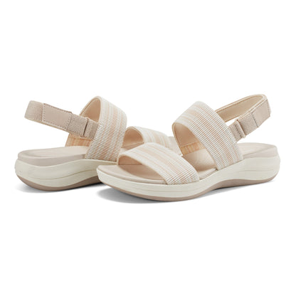 Easy Spirit Tristen Flat Sandals - Natural