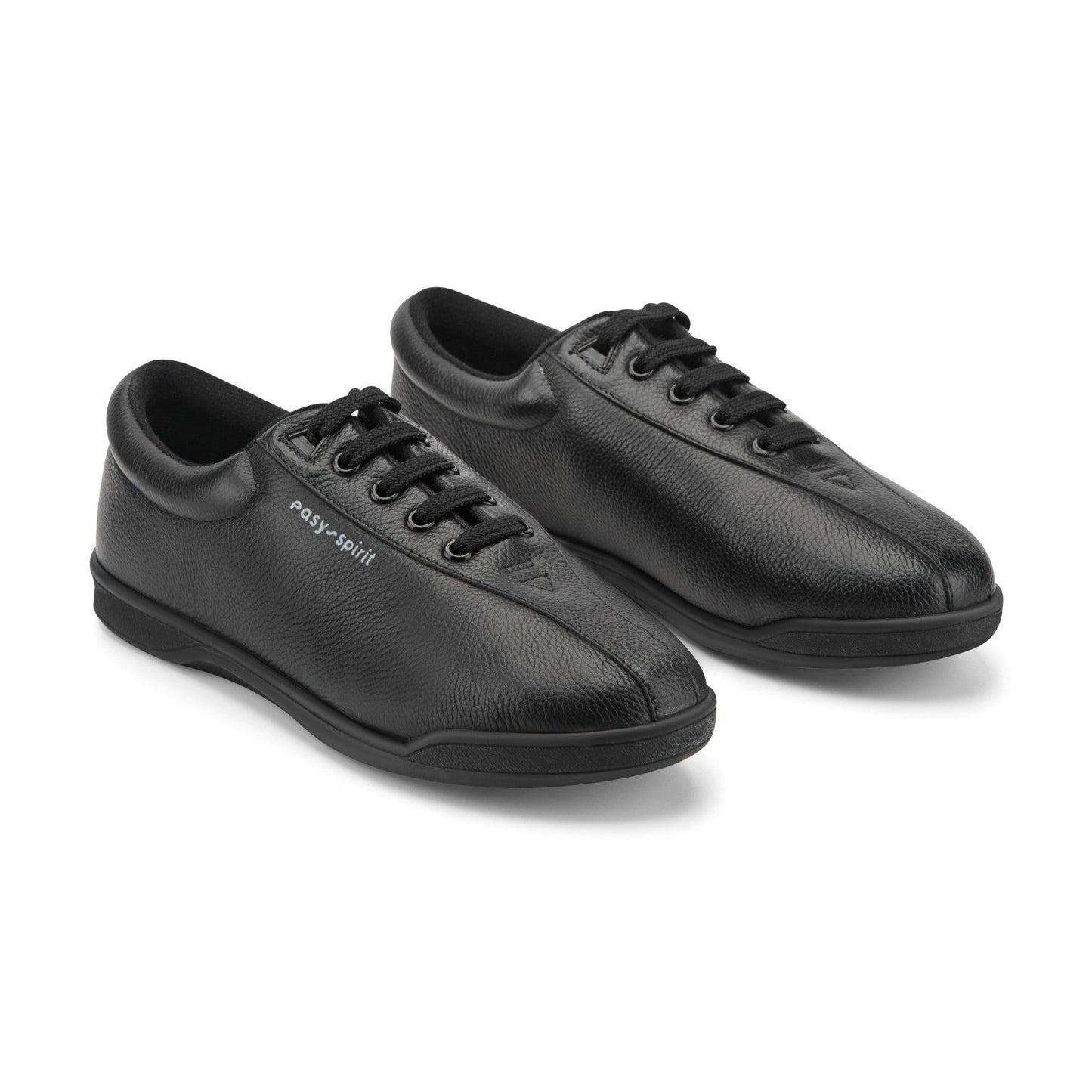 Easy Spirit AP1 Leather Walking Shoes - Black Leather