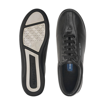 Easy Spirit AP1 Leather Walking Shoes - Black Leather